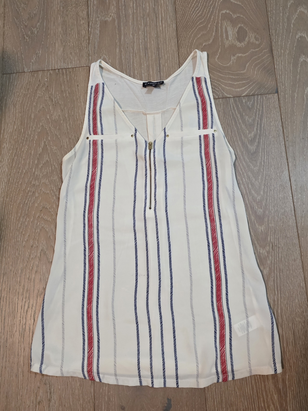 Express Cream Knit Tank Top